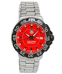 Tag Heuer Formula 1 Mens Red Dial Watch  Overstock