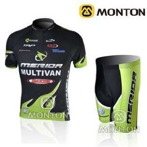  2010 merida team black&green cycling jersey short suit 
