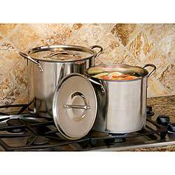 Cooks Pro Stainless Stockpots (Set of 2)  