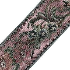   Floral Tapestry Jacq, Pink/Grey/Silver, 5 Yard: Arts, Crafts & Sewing