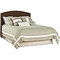 Wrightwood Queen size Khaki Micro suede Nail Button Headboard 