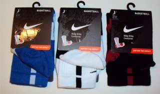 NIKE ELITE Basketball Socks SMALL (3Y 5Y) Blue Black Red 1 Pair FREE 