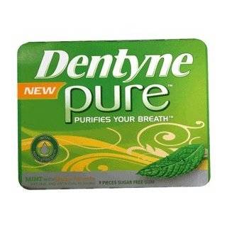 Dentyne Pure Gum, Mint with Herbal Accents, 9 Piece Packages (Pack of 