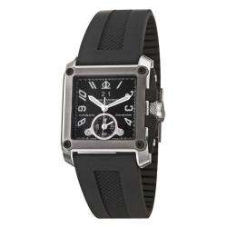   Hampton Stainless Steel, Titanium and Black Rubber Automatic Watch