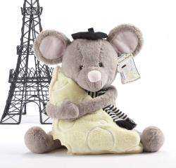 Baby Aspen Monsieur leSqueak and Blankie Fantastique Plush Mouse and 