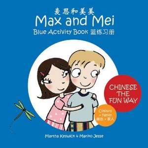   & Mei Blue Activity Book Colours & Family (Adventures of Max & Mei