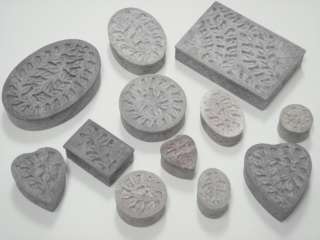 ASSORT CARVED SOAPSTONE JEWELRY TRINKET BOXES #F 163  