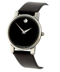 Movado Museum Mens Black Dial Watch  Overstock