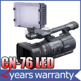   76 LED Camera Video Camcorder Hot Shoe Light Lamp w/2 Filter 450D 550D