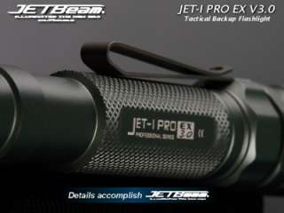 JETBeam JET I Pro EX V3.0 Cree XR E R2 225 Lumens LED 2xAA Flashlight 