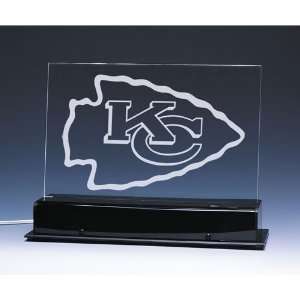 Kansas City Chiefs NFL Edge Light Team Logo Display:  