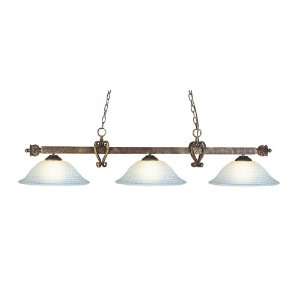   14 Inch, Tiffany Bronze with White Tile Glass Shades: Home Improvement