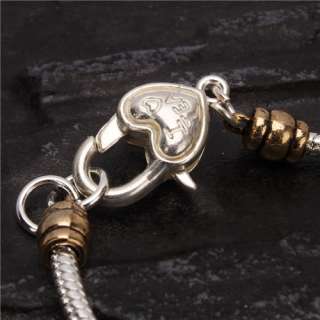 Charming Bracelet Chain With Animal Beads Silver bangle  