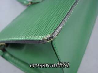 Authentic Louis Vuitton Green Sac Triangle Good Condition  