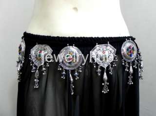 Kuchi BELT Belly Dance Hip Skirt Jewelry Tribal Boho NW  