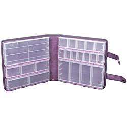 Craft Mates Lockables Purple Ultrasuede Large Organizer Case 