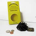 Black Real Leather Squeeze Novelty coin purse holder____