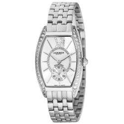   Womens Diamond Swiss Quartz Tonneau Bracelet Watch  Overstock