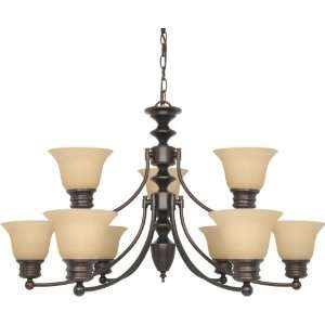  Nuvo 60/1275 2 Tier 9 Light Chandelier with Champagne 