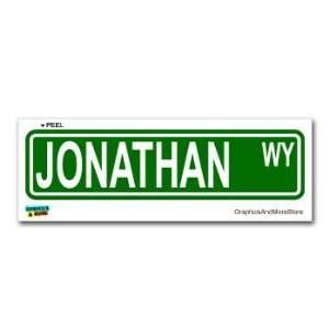 Jonathan Street Road Sign   8.25 X 2.0 Size   Name Window Bumper 