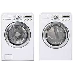 LG Front load White Washer and Electric Dryer Combo (Refurbished 
