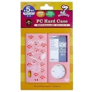  Snoopy Clear Cover For iPod nano 5th (Pink)  Players 