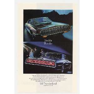  1968 Ford Thunderbird 2 Door Hardtop & 4 Door Landau Print 