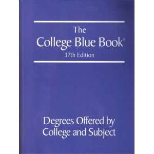 The College Blue Book: Tabular Data 37th Edition (Vol. 2 