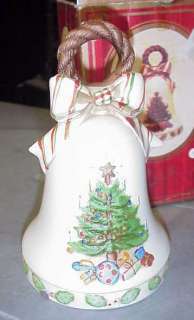 Christmas Tree Bell SILENT NIGHT Music Box + Box  