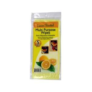  5Pk Lemon Scent Wipes Case Pack 48 Automotive