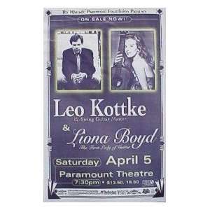 Leo Kottke Handbills Great Shots Handbill Poster