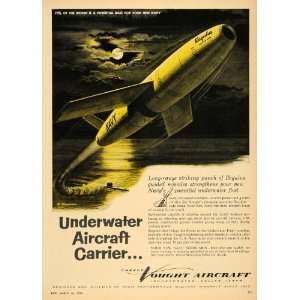   Aircraft Underwater Navy Regulus   Original Print Ad