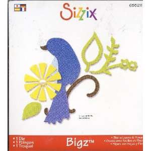  Sizzix Bigz BIGkick/Big Shot Die Bird With Leaves & Flower 