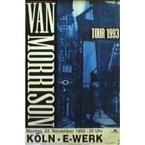 Van Morrison Koln Germany Original Concert Poster 1993  