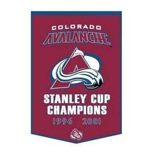 Colorado Avalanche 24x36 Wool Dynasty Banner   NHL Flags Banners 