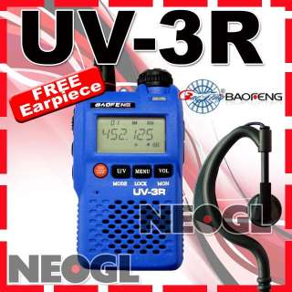  UV 3R 136 174/400 470 dual band 2 way ham radio + FREE earpiece  