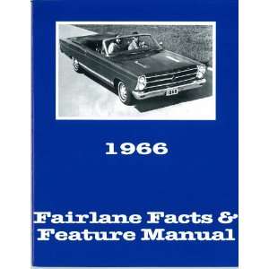  1966 FORD FAIRLANE Facts Features Sales Brochure Book 