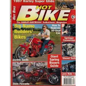  HOT BIKE APRIL 1997 HARLEY SUPER GUIDE HOW TO BUILD AN 80 