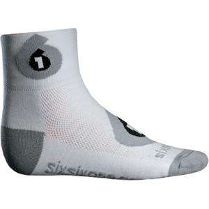  SixSixOne Logo Socks   Small/Medium/White Automotive