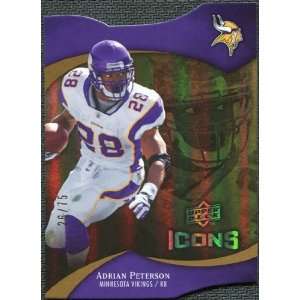   Gold Holofoil Die Cut #34 Adrian Peterson /75: Sports Collectibles
