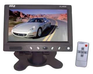 Pyle PLHR58 5.8 Wide Screen TFT LCD Video Monitor w/Headrest Shroud 