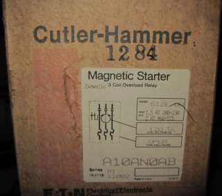 Cutler Hammer A10AN0AB Magnetic Starter  