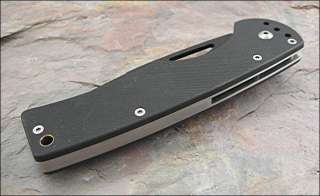   Blackies Classic Tactical Drop Point Black G 10 Linerlock Knife 6954