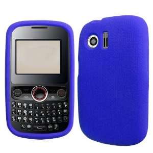   Pinnacle M635 Cell Phone Solid Dark Blue Silicon Skin Case: Cell
