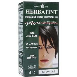   Permanent Herbal Haircolor Gel, 4C, Ash Chestnut, 4.56 fl oz Beauty