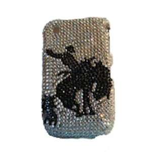   Blackberry 8520 AB Crystal Bucking Horse Cell Phone Cover Electronics