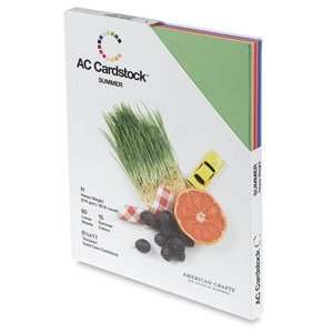  AC Cardstock Paper Packs   8frac12; x 11, Summer Colors 