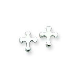  Sterling Silver Cross Earrings: Jewelry