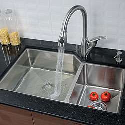   Undermount Stainless Steel Kitchen Sink and Faucet  