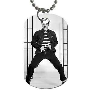  Elvis Jailhouse rock Dog Tag with 30 chain necklace Great 